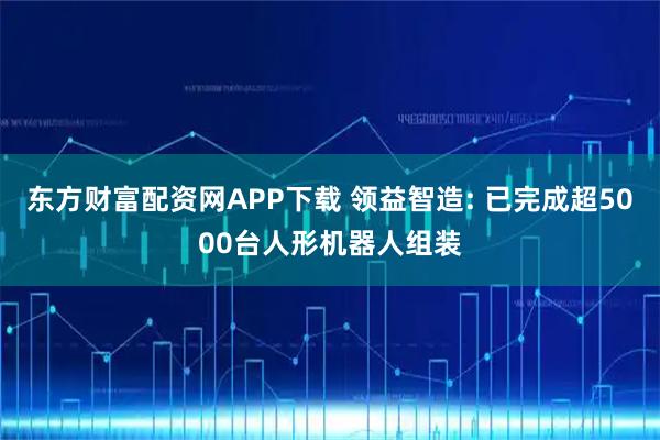 东方财富配资网APP下载 领益智造: 已完成超5000台人形机器人组装