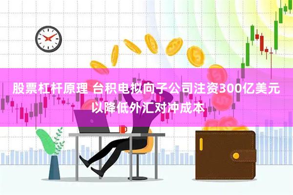 股票杠杆原理 台积电拟向子公司注资300亿美元 以降低外汇对冲成本